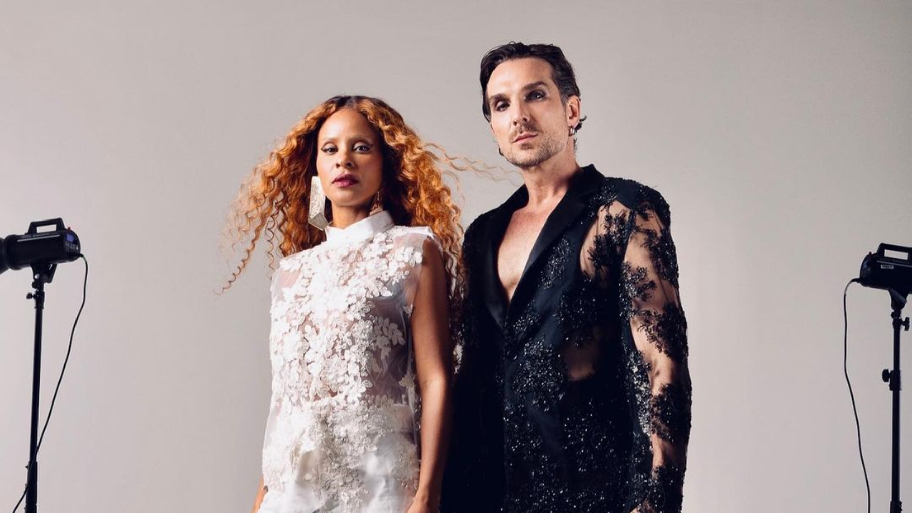 Igor Rickli é alvo bifobia ao usar look agênero em ensaio com Aline Wirley